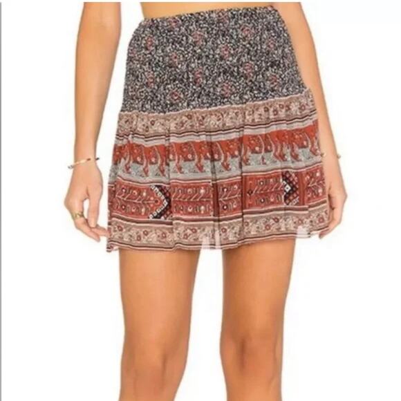 Ulla Johnson Colette mini skirt silk Sz 4